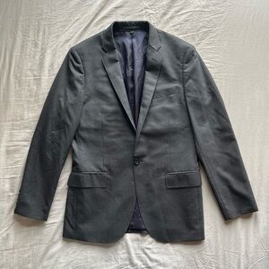 J Crew Ludlow Loro Piana Wool 38R Charcoal Gray One Button Blazer Mens